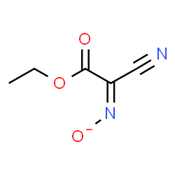 ChemSpider 2D Image | [(Z)-(1-Cyano-2-ethoxy-2-oxoethylidene)amino]oxidanide | C5H5N2O3