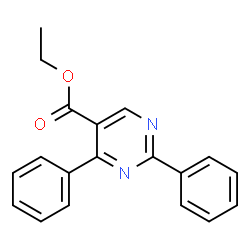 ChemSpider 2D Image | Ethyl 2,4-diphenyl-5-pyrimidinecarboxylate | C19H16N2O2