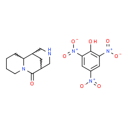 ChemSpider 2D Image | 7,11-Diazatricyclo[7.3.1.0~2,7~]tridecan-8-one - 2,4,6-trinitrophenol (1:1) | C17H21N5O8