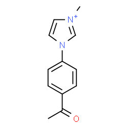 ChemSpider 2D Image | 1-(4-Acetylphenyl)-3-methyl-1H-imidazol-3-ium | C12H13N2O