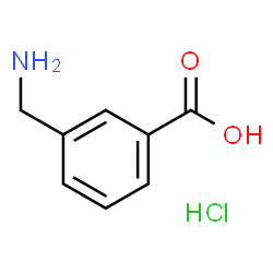 ChemSpider 2D Image | 3-(Aminomethyl)benzoic acid hydrochloride | C8H10ClNO2
