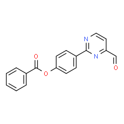 ChemSpider 2D Image | 4-(4-Formyl-2-pyrimidinyl)phenyl benzoate | C18H12N2O3