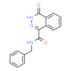 ChemSpider 2D Image | N-Benzyl-4-oxo-3,4-dihydro-1-phthalazinecarboxamide | C16H13N3O2