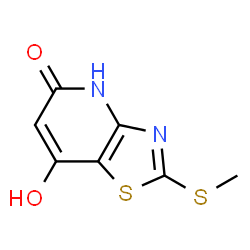 ChemSpider 2D Image | thiazolo[4,5-b]pyridine-5,7-diol, 2-(methylthio)- | C7H6N2O2S2