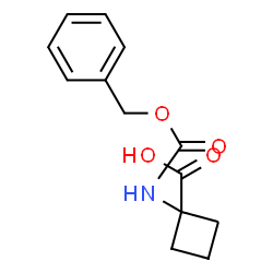 ChemSpider 2D Image | 1-{[(Benzyloxy)carbonyl]amino}cyclobutanecarboxylic acid | C13H15NO4