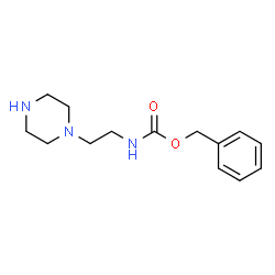 ChemSpider 2D Image | Benzyl [2-(1-piperazinyl)ethyl]carbamate | C14H21N3O2