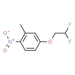 ChemSpider 2D Image | 4-(2,2-Difluoroethoxy)-2-methyl-1-nitrobenzene | C9H9F2NO3