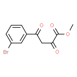 ChemSpider 2D Image | Methyl 4-(3-bromophenyl)-2,4-dioxobutanoate | C11H9BrO4