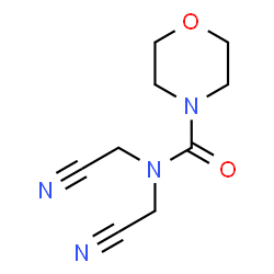 ChemSpider 2D Image | N,N-Bis(cyanomethyl)-4-morpholinecarboxamide | C9H12N4O2