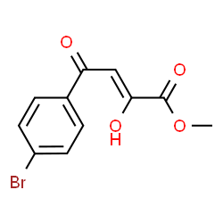 ChemSpider 2D Image | Methyl (2Z)-4-(4-bromophenyl)-2-hydroxy-4-oxo-2-butenoate | C11H9BrO4