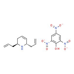 ChemSpider 2D Image | 2,4,6-Trinitrophenol - (2S,6S)-2,6-diallyl-1,2,3,6-tetrahydropyridine (1:1) | C17H20N4O7