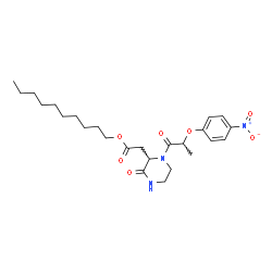 ChemSpider 2D Image | Decyl {1-[2-(4-nitrophenoxy)propanoyl]-3-oxo-2-piperazinyl}acetate | C25H37N3O7