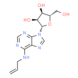 ChemSpider 2D Image | N-Allyl-9-(beta-L-ribofuranosyl)-9H-purin-6-amine | C13H17N5O4