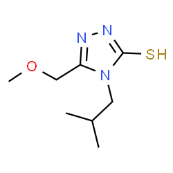 ChemSpider 2D Image | 4-Isobutyl-5-(methoxymethyl)-4H-1,2,4-triazole-3-thiol | C8H15N3OS