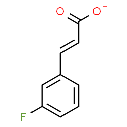 ChemSpider 2D Image | (2E)-3-(3-Fluorophenyl)acrylate | C9H6FO2