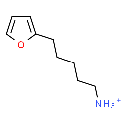 ChemSpider 2D Image | 5-(2-Furyl)-1-pentanaminium | C9H16NO