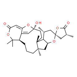 ChemSpider 2D Image | (1'S,2S,4R,4'R,6'R,10'S,12'R,16'R)-1'-Hydroxy-4,4',6',12',17',17'-hexamethyl-3,4-dihydro-5H,19'H-spiro[furan-2,8'-[9,18,24]trioxapentacyclo[19.2.1.0~4,12~.0~5,10~.0~16,22~]tetracosa[20,22]diene]-5,19'
-dione | C30H42O7