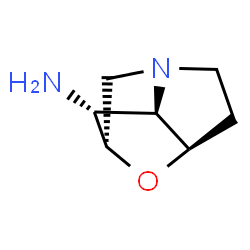 ChemSpider 2D Image | (1R,3R,7R,8R)-2-Oxa-6-azatricyclo[4.2.1.0~3,7~]nonan-8-amine | C7H12N2O