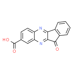 ChemSpider 2D Image | 11-Oxo-11H-indeno[1,2-b]quinoxaline-8-carboxylic acid | C16H8N2O3