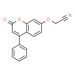 ChemSpider 2D Image | (2-Oxo-4-phenyl-2H-chromen-7-yloxy)-acetonitrile | C17H11NO3