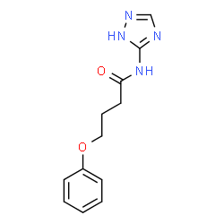 ChemSpider 2D Image | 4-Phenoxy-N-(1H-1,2,4-triazol-5-yl)butanamide | C12H14N4O2