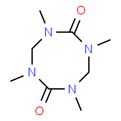 ChemSpider 2D Image | 1,3,5,7-Tetramethyl-1,3,5,7-tetrazocane-2,6-dione | C8H16N4O2