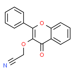 ChemSpider 2D Image | [(4-Oxo-2-phenyl-4H-chromen-3-yl)oxy]acetonitrile | C17H11NO3