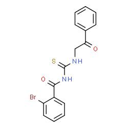 ChemSpider 2D Image | 2-Bromo-N-[(2-oxo-2-phenylethyl)carbamothioyl]benzamide | C16H13BrN2O2S