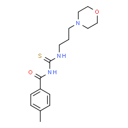 ChemSpider 2D Image | 4-Methyl-N-{[3-(4-morpholinyl)propyl]carbamothioyl}benzamide | C16H23N3O2S