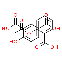 ChemSpider 2D Image | 2-Acetoxybenzoic acid - 4-hydroxyisophthalic acid (1:1) | C17H14O9