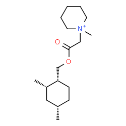 ChemSpider 2D Image | 1-(2-{[(1R,2S,4S)-2,4-Dimethylcyclohexyl]methoxy}-2-oxoethyl)-1-methylpiperidinium | C17H32NO2