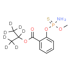 ChemSpider 2D Image | (~2~H_7_)-2-Propanyl 2-{[amino(methoxy)phosphorothioyl]oxy}benzoate | C11H9D7NO4PS