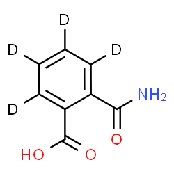 ChemSpider 2D Image | 2-Carbamoyl(~2~H_4_)benzoic acid | C8H3D4NO3