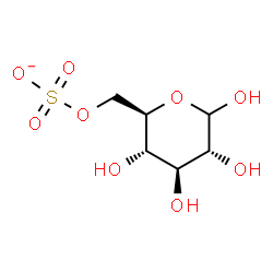 ChemSpider 2D Image | 6-O-Sulfonato-D-glucopyranose | C6H11O9S
