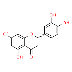 ChemSpider 2D Image | (2S)-2-(3,4-Dihydroxyphenyl)-5-hydroxy-4-oxo-7-chromanolate | C15H11O6