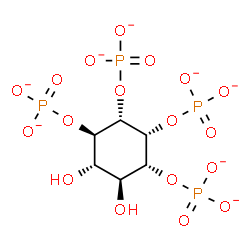 ChemSpider 2D Image | (1R,2R,3S,4R,5S,6S)-5,6-Dihydroxy-1,2,3,4-cyclohexanetetrayl tetrakis(phosphate) | C6H8O18P4