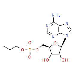 ChemSpider 2D Image | 5'-O-(Propoxyphosphinato)adenosine | C13H19N5O7P