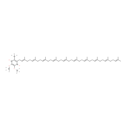 ChemSpider 2D Image | 2-[(2E,6E,10E,14E,18E,22E,26E,30E,34E)-3,7,11,15,19,23,27,31,35,39-Decamethyl-2,6,10,14,18,22,26,30,34,38-tetracontadecaen-1-yl]-3-(~2~H_3_)methyl-5,6-bis[(~2~H_3_)methyloxy]-1,4-benzoquinone | C59H81D9O4