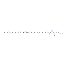 ChemSpider 2D Image | N-[(9E)-9-Octadecenoyl]-D-alanine | C21H39NO3