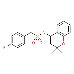 ChemSpider 2D Image | N-(2,2-Dimethyl-3,4-dihydro-2H-chromen-4-yl)-1-(4-fluorophenyl)methanesulfonamide | C18H20FNO3S