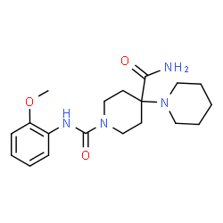 ChemSpider 2D Image | N~1~'-(2-Methoxyphenyl)-1,4'-bipiperidine-1',4'-dicarboxamide | C19H28N4O3