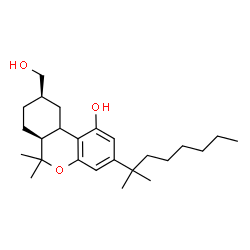 ChemSpider 2D Image | (6aS,9R)-9-(Hydroxymethyl)-6,6-dimethyl-3-(2-methyl-2-octanyl)-6a,7,8,9,10,10a-hexahydro-6H-benzo[c]chromen-1-ol | C25H40O3