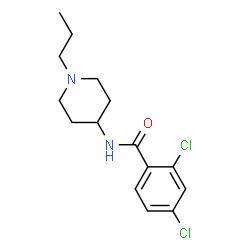 ChemSpider 2D Image | 2,4-Dichloro-N-(1-propyl-4-piperidinyl)benzamide | C15H20Cl2N2O