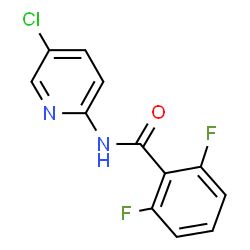 ChemSpider 2D Image | benzamide, N-(5-chloro-2-pyridinyl)-2,6-difluoro- | C12H7ClF2N2O