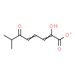 ChemSpider 2D Image | (2Z,4E)-2-Hydroxy-7-methyl-6-oxo-2,4-octadienoate | C9H11O4