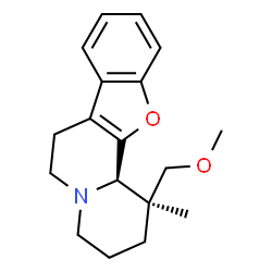 ChemSpider 2D Image | (1S,12bR)-1-(Methoxymethyl)-1-methyl-1,3,4,6,7,12b-hexahydro-2H-[1]benzofuro[2,3-a]quinolizine | C18H23NO2
