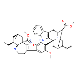 ChemSpider 2D Image | Methyl (2alpha)-12-methoxy-13-[(3beta,5alpha,19Z)-17-methoxy-17-oxovobasan-3-yl]ibogamine-18-carboxylate | C43H52N4O5