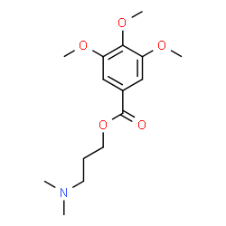 ChemSpider 2D Image | 3-(Dimethylamino)propyl 3,4,5-trimethoxybenzoate | C15H23NO5