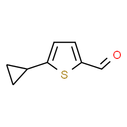 ChemSpider 2D Image | 5-Cyclopropyl-2-thiophenecarbaldehyde | C8H8OS