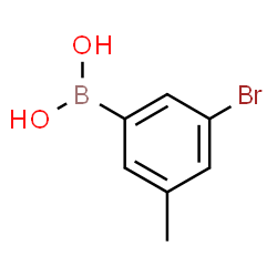 ChemSpider 2D Image | 3-Bromo-5-methylphenylboronic acid | C7H8BBrO2